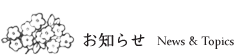 お知らせ